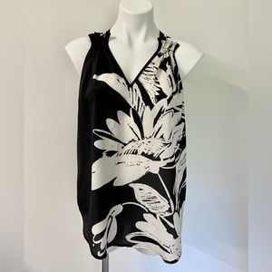 Karen Kane Black & White Floral Tank XS